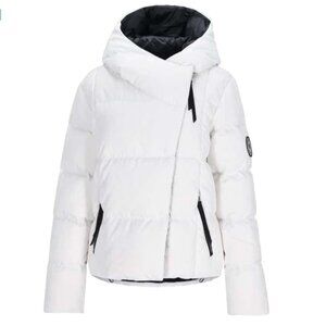 Obermeyer Women's Size 14 Calypso Down Ski Jacket White NWT Snow Insulated